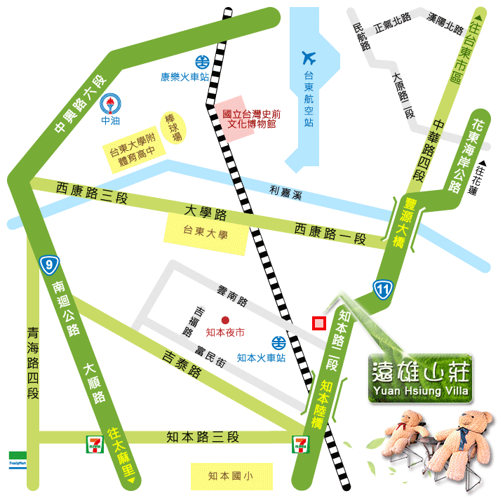 遠雄山莊路線圖 遠雄山莊路線圖